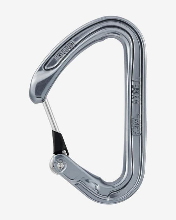 Mosquetón Petzl Ange L gris