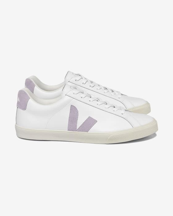 Zapatillas Veja Esplar Logo blanco lila mujer