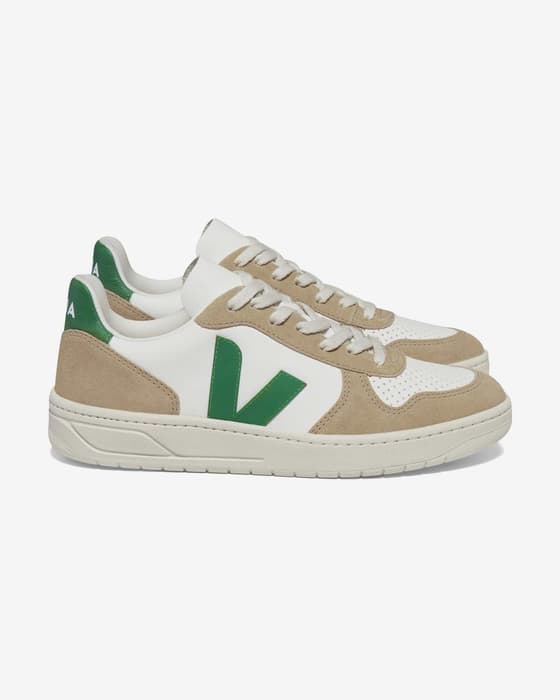 Zapatillas Veja V-10 Chfree beige blanco verde