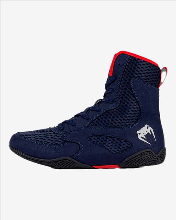 Botas boxeo Venum Contender Boxing azul marino rojo