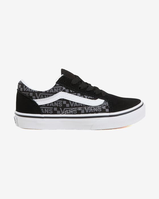 Zapatillas Vans Old Skool Neutral negro puro blanco infantil