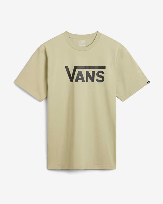 Camiseta Vans Classic manga corta beige negro