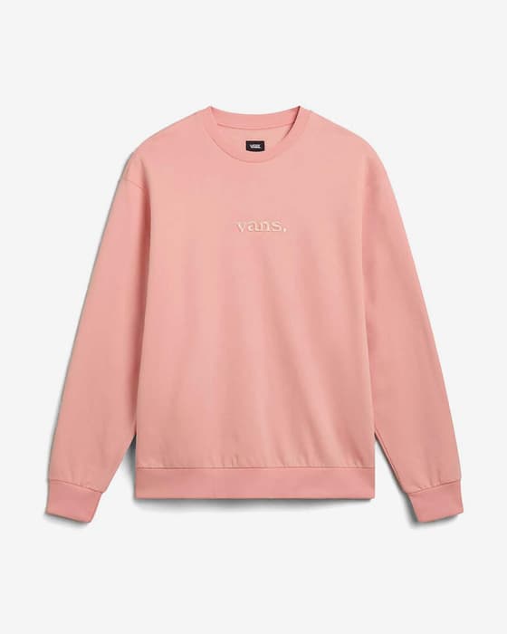Sudadera Vans Essential Relaxed Crew rosa