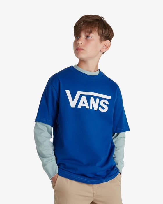 Vans Classic Short Sleeve T-shirt intense blue white Kids