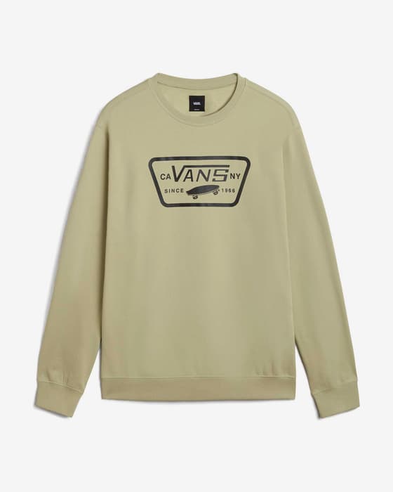 Sudadera Vans Full Patch III Crew beige negro