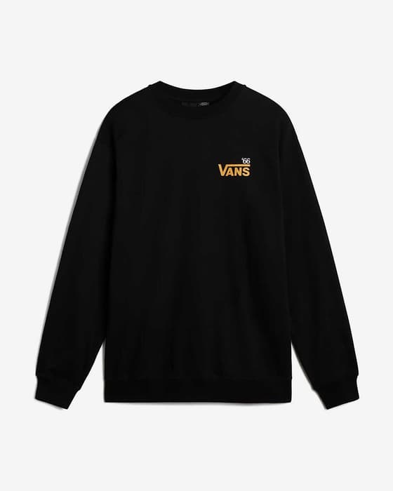 Sudadera Vans Posted Loose Crew negro puro