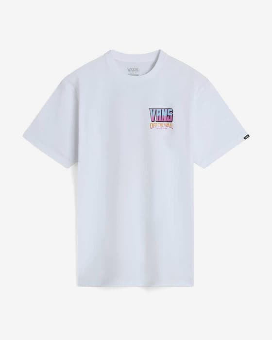 Camiseta Vans Palm Cheers Classic manga corta blanco verde rosa