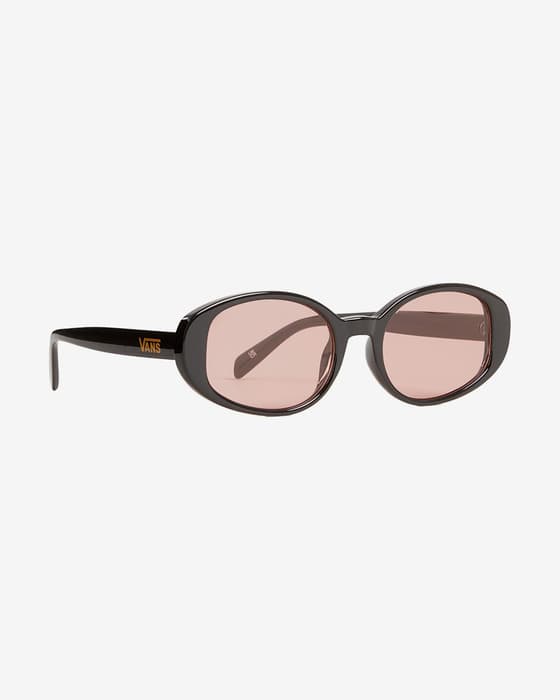 Gafas Vans Out There negro puro con lentes de policarbonato rosa
