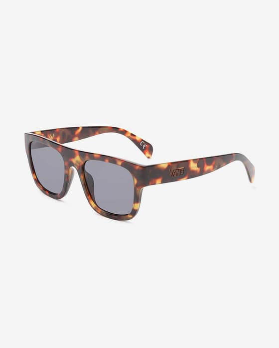 Gafas Vans Solar naranja marrón con lentes transparentes gris