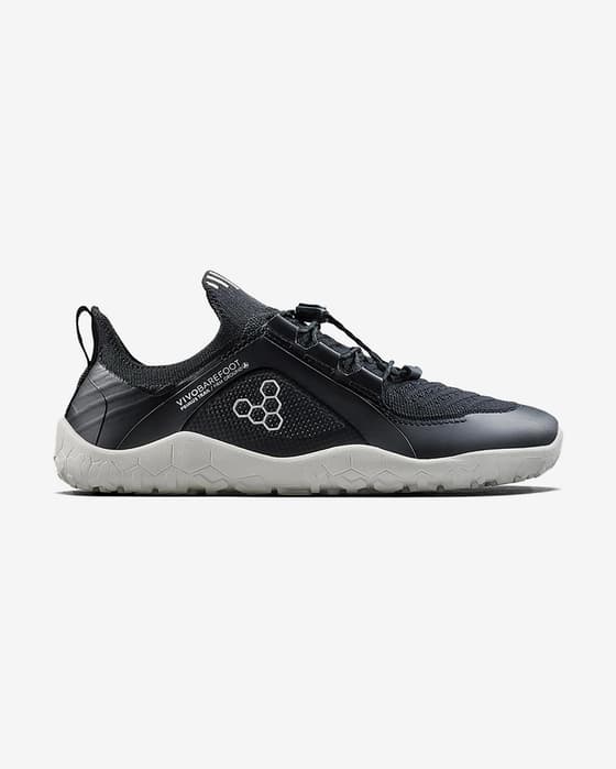 VivoBarefoot Primus Trail Knit Schuhe schwarz rein weiß junior