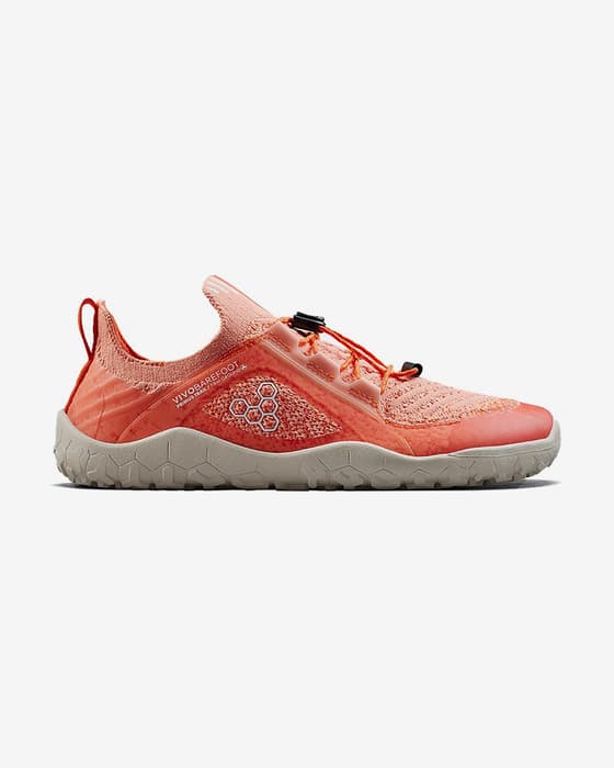 VivoBarefoot Primus Trail Knit Schuhe orange weiß junior