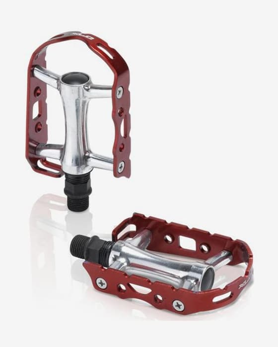 XLC Ultralight V PD-M15 Platform Pedals Silver Red