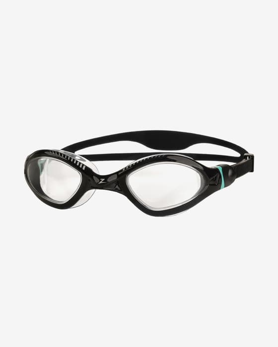 Occhialini da nuoto Zoggs Tiger LSR+ nero con lenti trasparenti