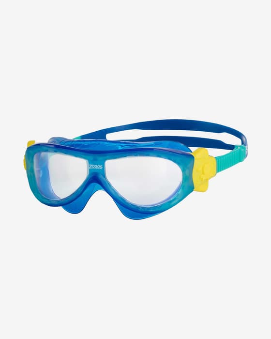 Gafas de natación Zoggs Phantom Kids Mask azul marino amarillo junior