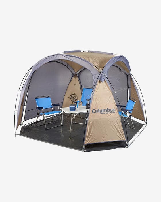 Carpa Columbus Outdoor Shadow Shelter marrón gris