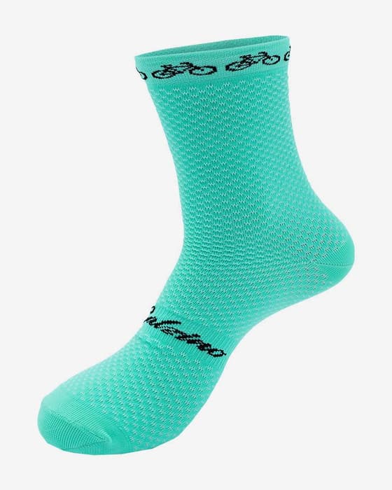 Calcetines Angelina Calzino Air Bikes azul turquesa
