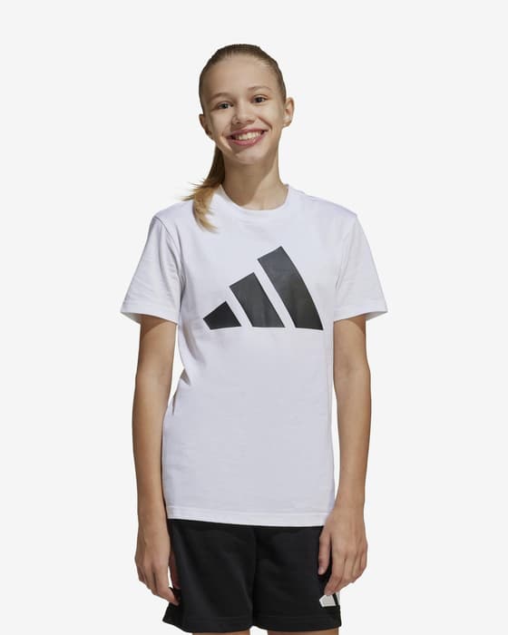 Conjunto adidas camiseta y pantalón corto Essentials blanco negro puro junior