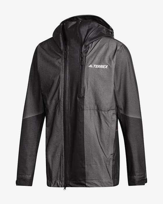 Chaqueta adidas Terrex Primeknit Rain gris