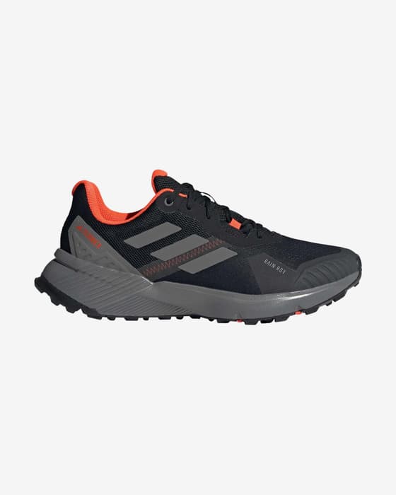 adidas Terrex Soulstride RAIN.RDY Shoes Jet Black Grey Red