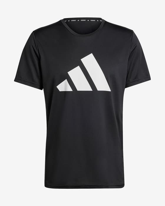 Koszulka męskie adidas Run It czarny biały
