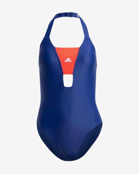 Bañador adidas Sportswear Colorblock azul naranja mujer