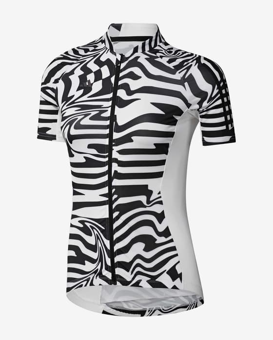 Maillot adidas Essentials Fast Zebra 3 bandes manche courte noir blanc femme