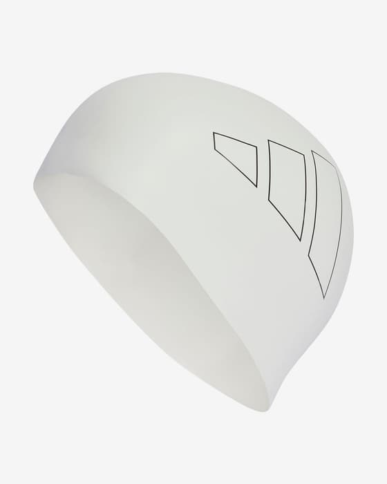 Gorro de natación adidas Logo blanco puro negro