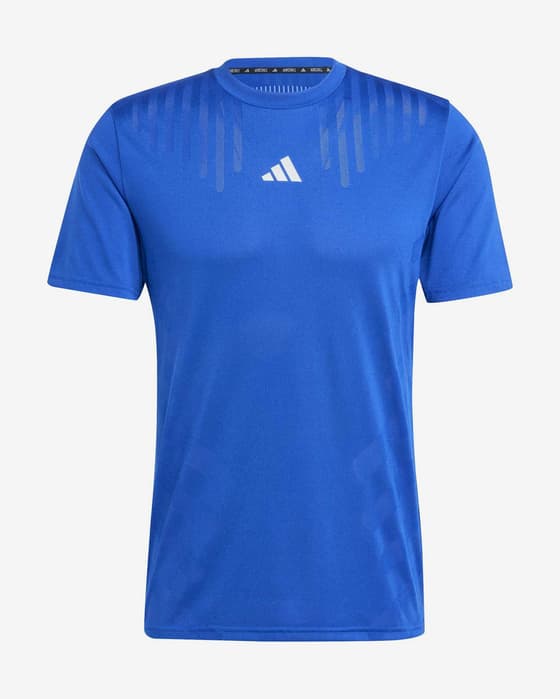 Camiseta adidas HIIT Airchill Workout manga corta azul eléctrico
