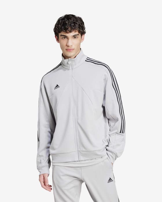 Chaqueta adidas Tiro gris claro negro