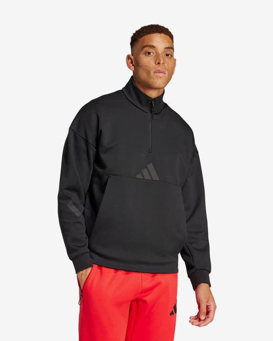 Sweatshirt adidas Z.N.E. Quarter-Zip preto puro