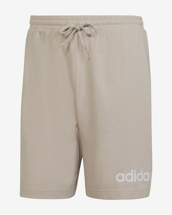adidas Essentials Linear Single Jersey Shorts Beige