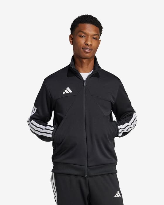 Sudadera adidas Tiro Wordmark Full Zip negro puro blanco