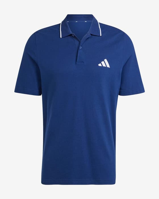 Polo adidas Essentials Small Logo Piqué manga corta azul oscuro