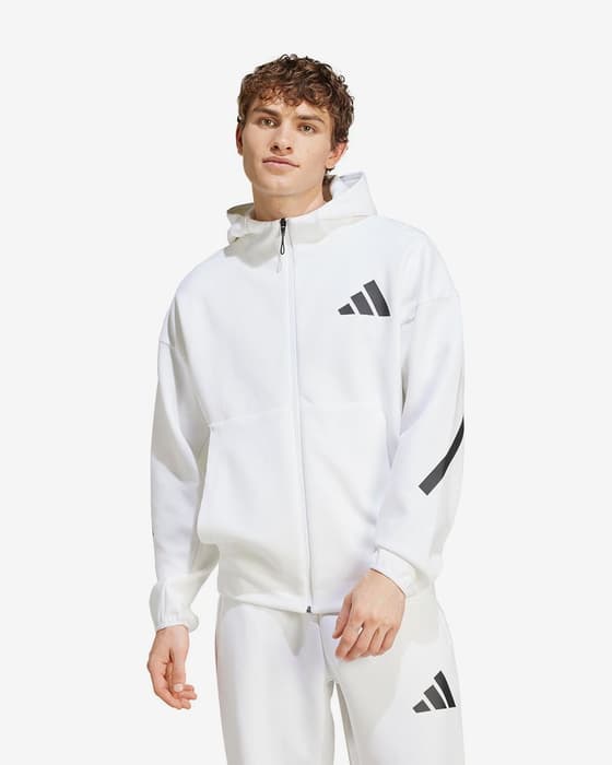 Chaqueta con capucha adidas Z.N.E. New blanco negro