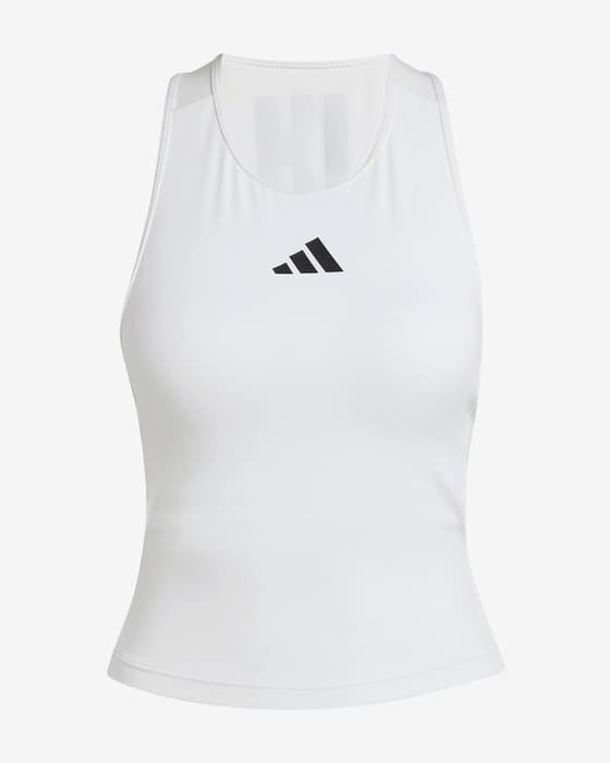 Adidas Power Racerback beha 3 Stripes wit puur zwart