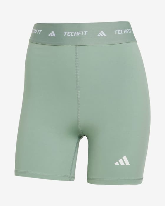Malla corta adidas TECHFIT verde mujer