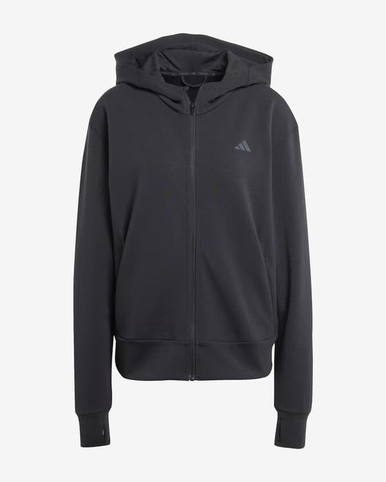 Chaqueta con capucha adidas Designed 4 Training negro puro mujer