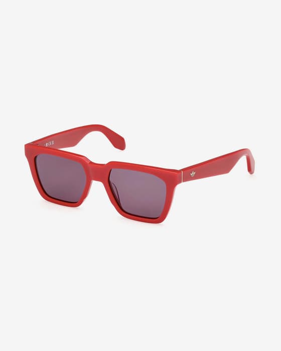 Gafas adidas Originals OR0110 rojo oscuro brillante lentes ahumadas
