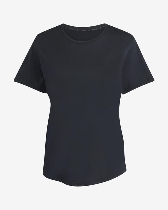 Camiseta adidas Essentials Yoga manga corta negro mujer