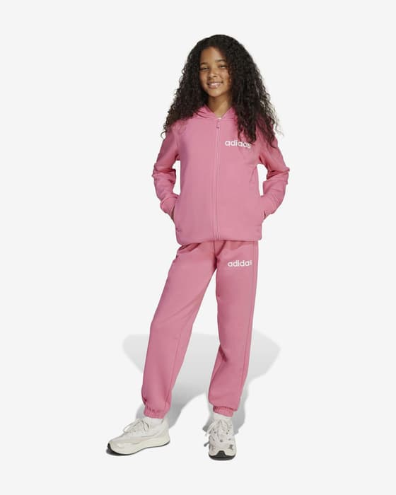 adidas Essentials Tracksuit pink white Kids