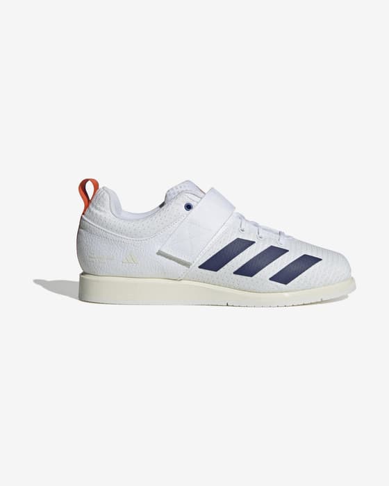 adidas Powerlift 5 Weightlifting Shoes pure white blue red