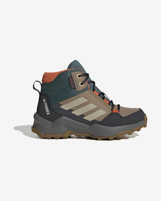 Scarponi adidas Terrex Ax4r Mid Rain.Rdy Hiking marrone grigio per bambini
