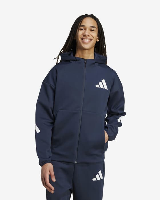 Chaqueta con capucha adidas Z.N.E. New azul oscuro