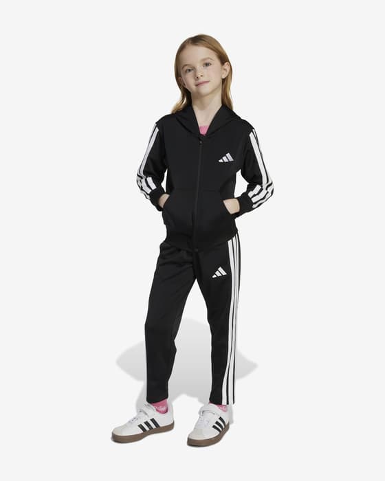 adidas Essentials Tracksuit black pure white Kids