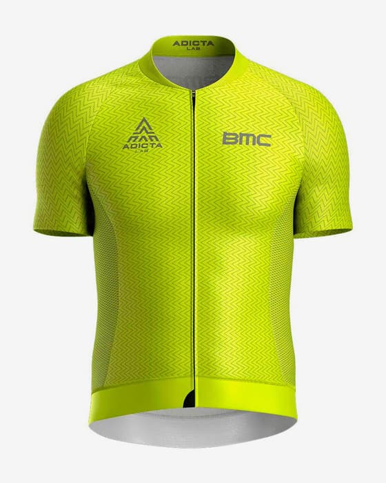 Maillot Adicta Lab Alate manche courte jaune.
