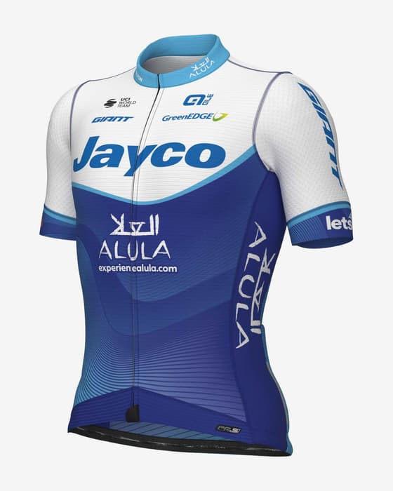 Maillot Team BikeExchange 2023 PR-System manche courte bleu blanc
