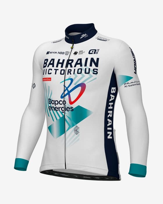 Maillot Bahrain-Victorious Prime 2024 manche longue blanc