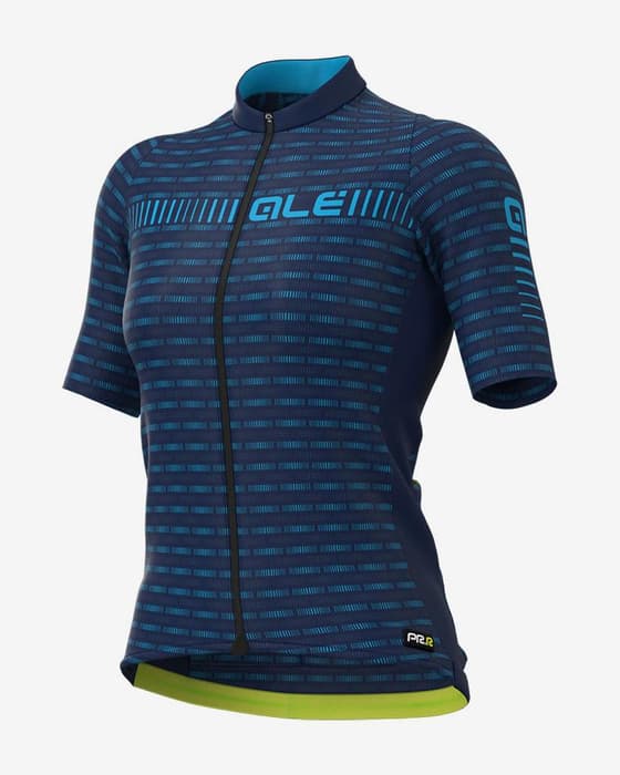 Maillot Alé PRR Green Road manga corta azul oscuro mujer
