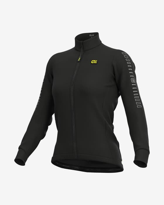T-shirt Alé Solid Fondo manche longue noir femme