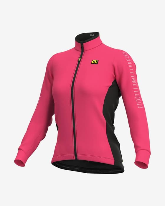 T-shirt Alé Solid Fondo manche longue rose fluo femme